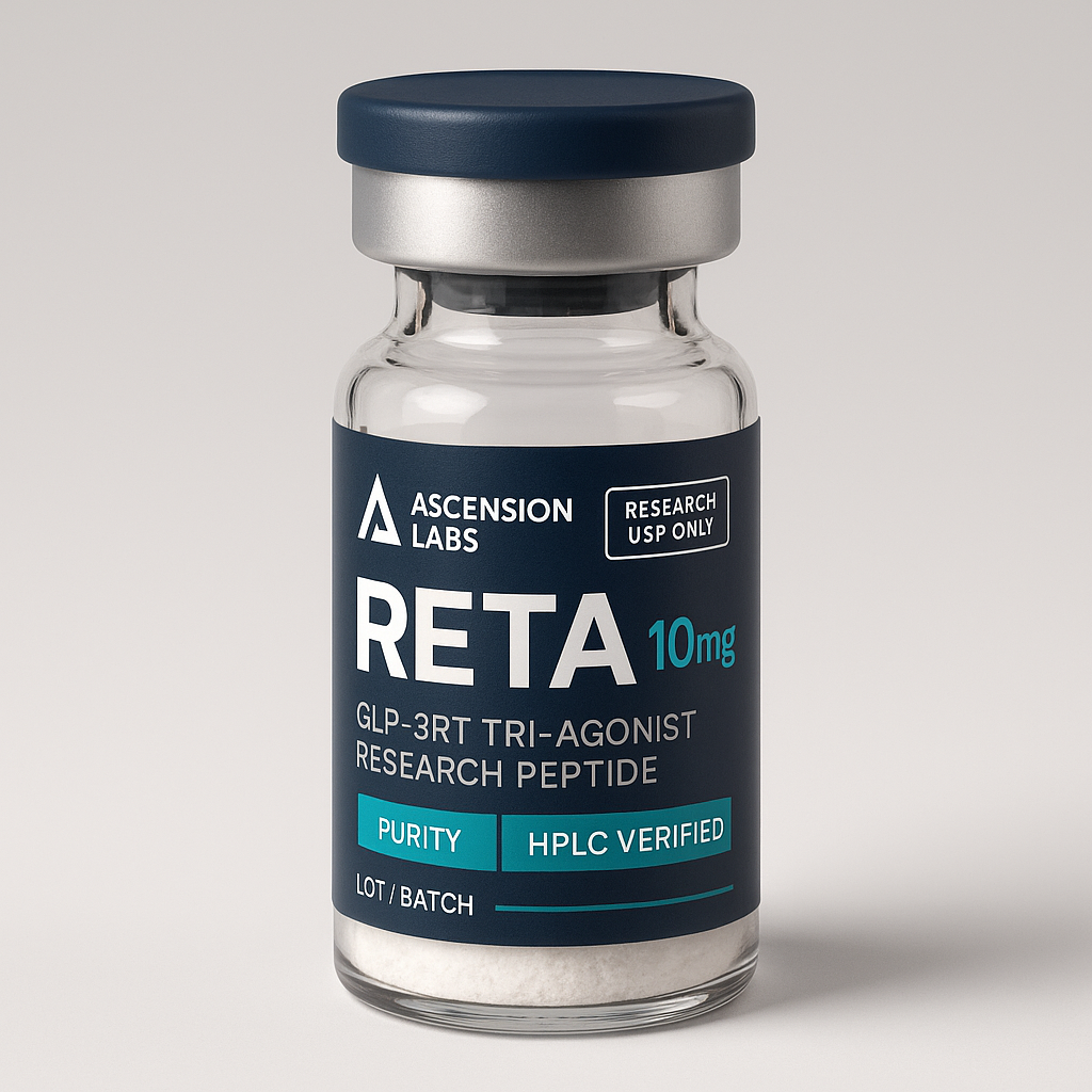 RETA GLP-3RT Tri-Agonist Research Peptide 10mg — ≥99% Purity ...